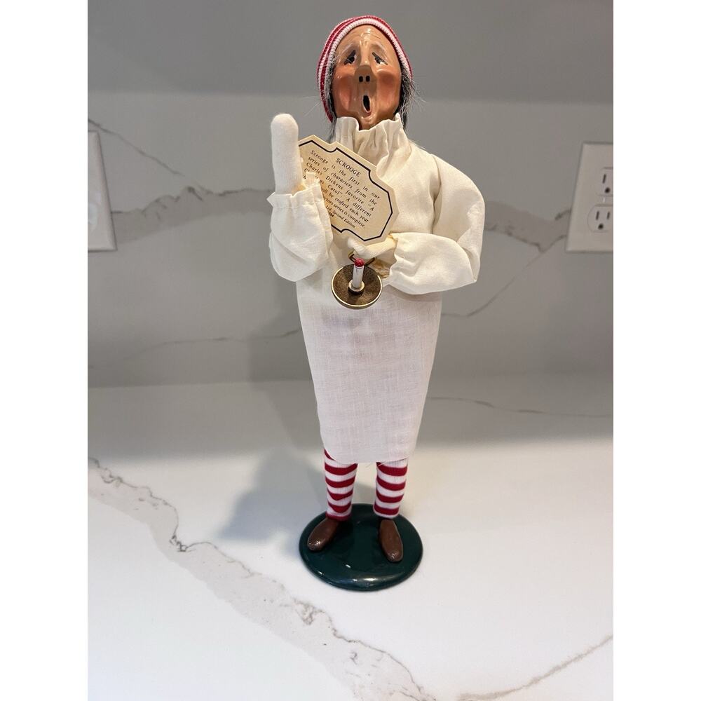 Byers Choice A Christmas Carol Dicken's Scrooge Candle & Nightshirt 2nd Ed W Tag